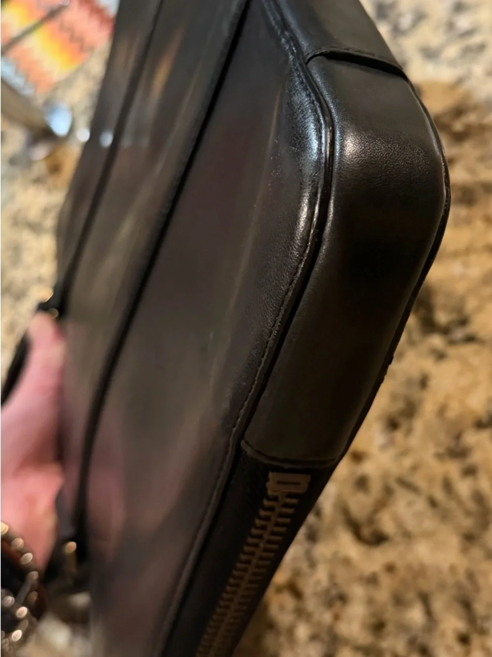Rare 2000’s  Coach GQ  Collab, Black Leather Briefcase Tote